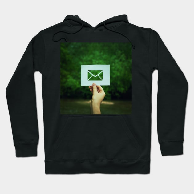 holding message icon Hoodie by 1STunningArt